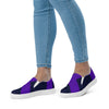 Purple and black Women’s slip-on canvas shoes