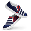 Red white stripes Women’s slip-on canvas shoes