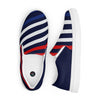 Red white stripes Women’s slip-on canvas shoes