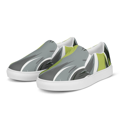 Women’s Green Fashion Slip-on Canvas Shoes