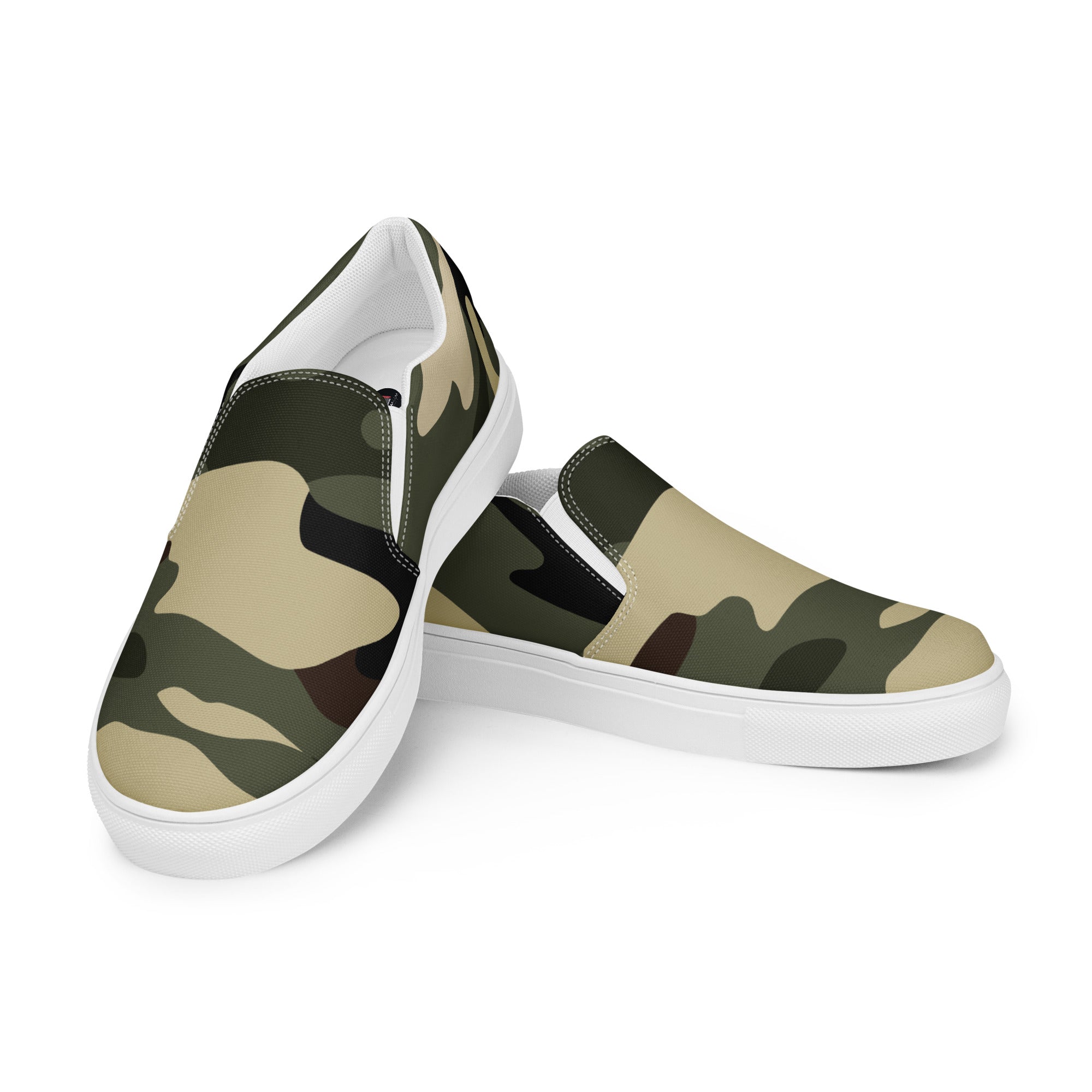 Green camp Women’s slip-on canvas shoes