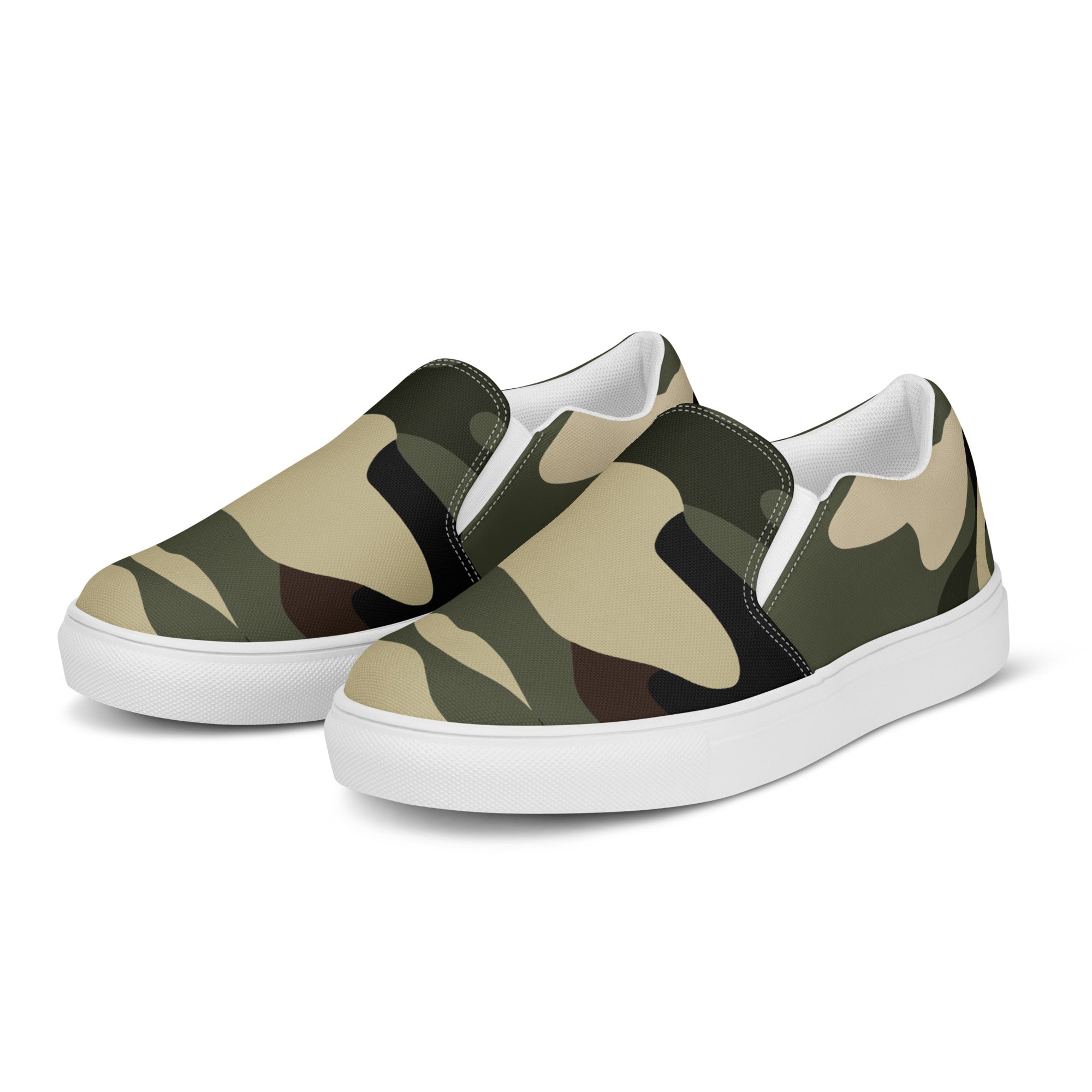 Green camp Women’s slip-on canvas shoes