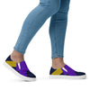 Purple and black Women’s slip-on canvas shoes