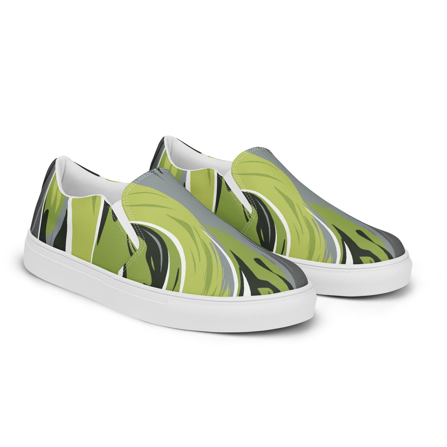 Women’s Green Fashion Slip-on Canvas Shoes