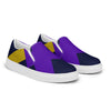 Purple and black Women’s slip-on canvas shoes