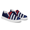 Red white stripes Women’s slip-on canvas shoes