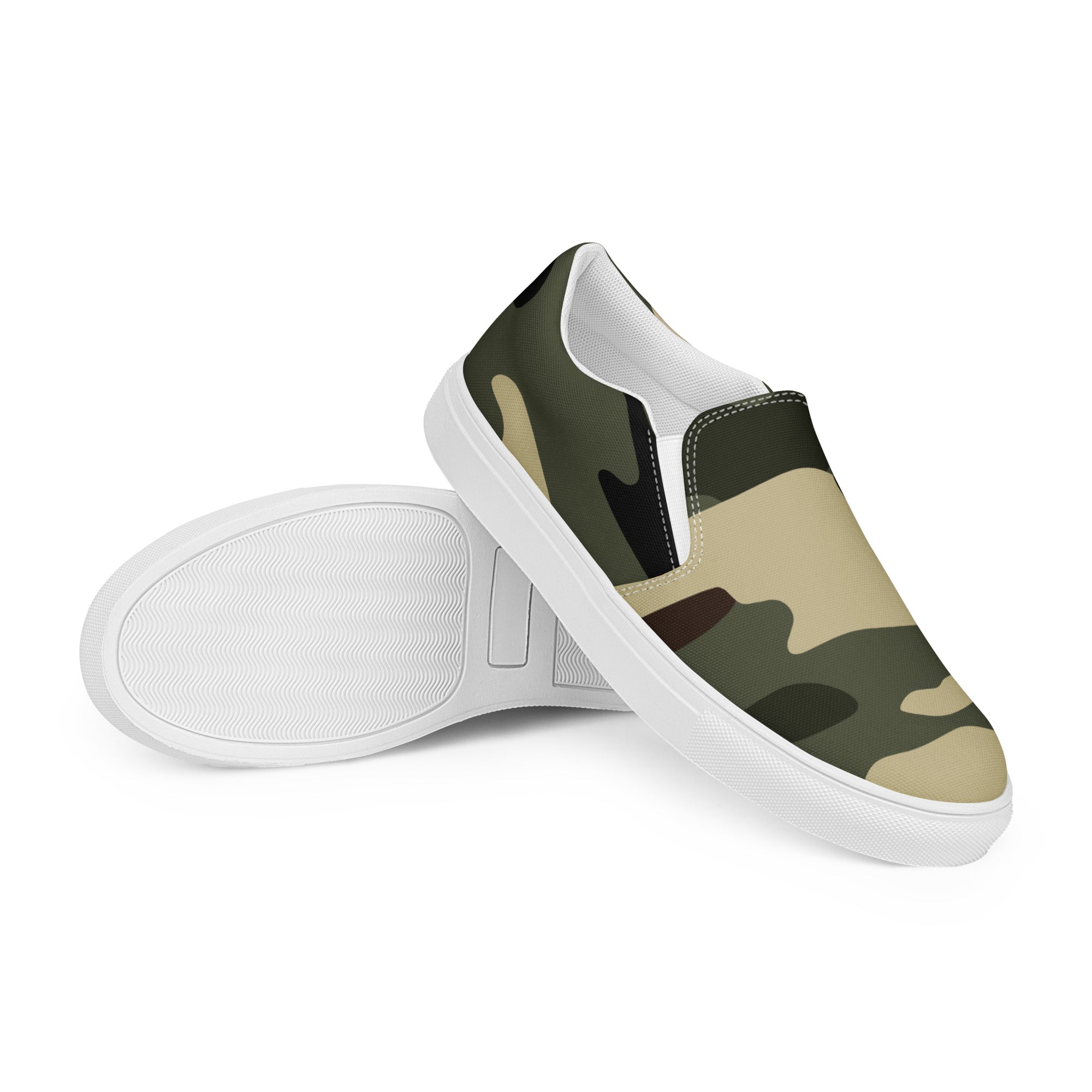 Green camp Women’s slip-on canvas shoes