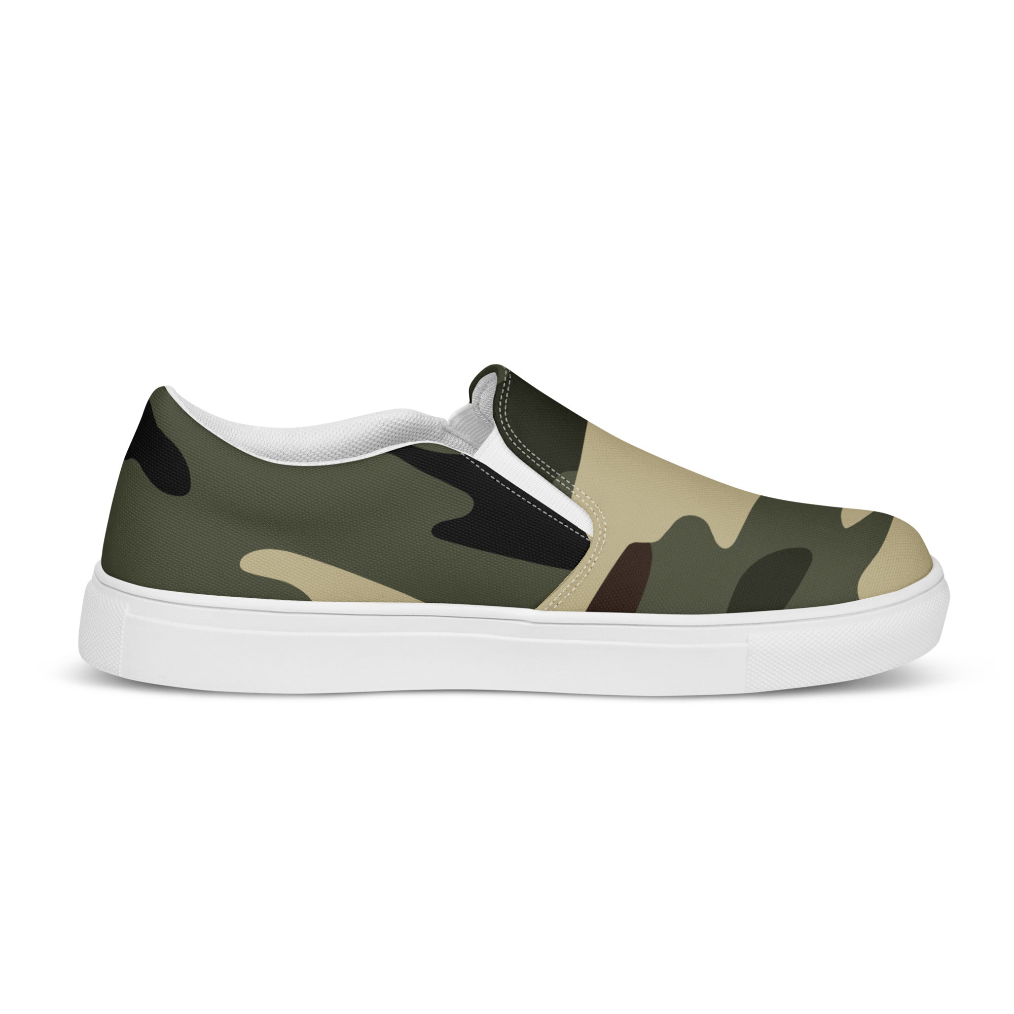 Green camp Women’s slip-on canvas shoes