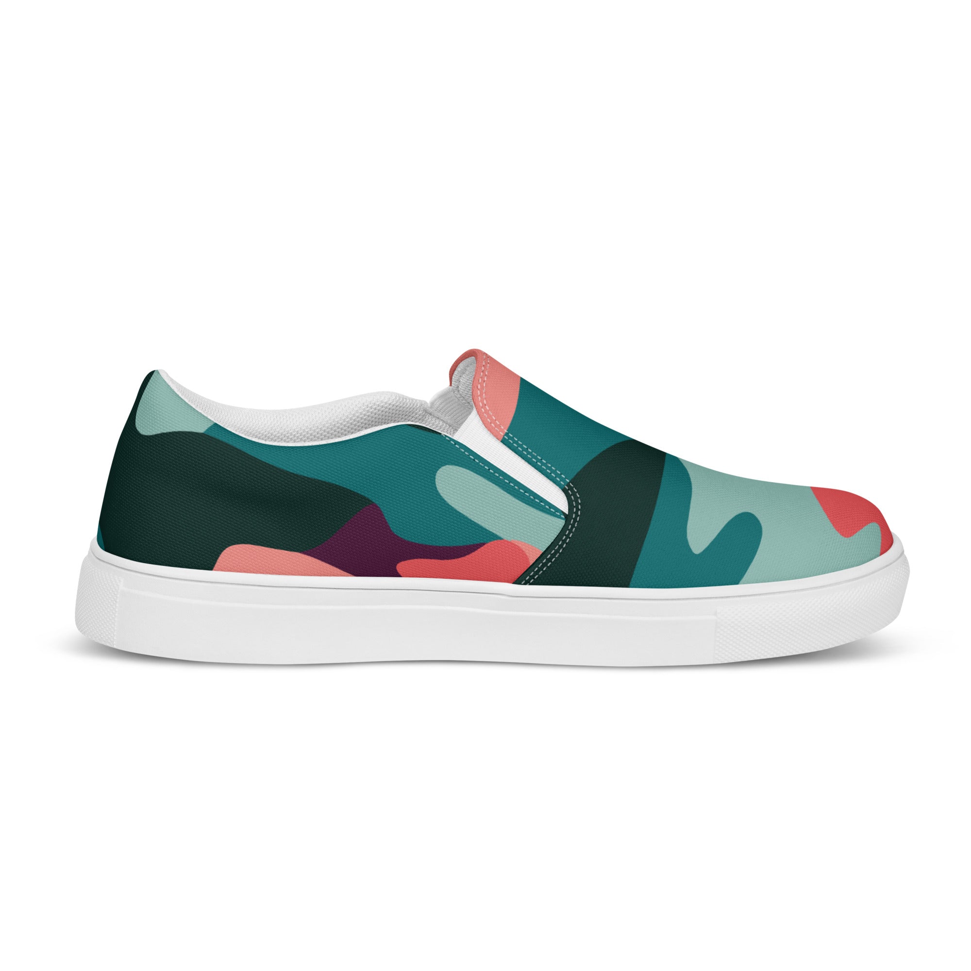 Green red Como Women’s slip-on canvas shoes